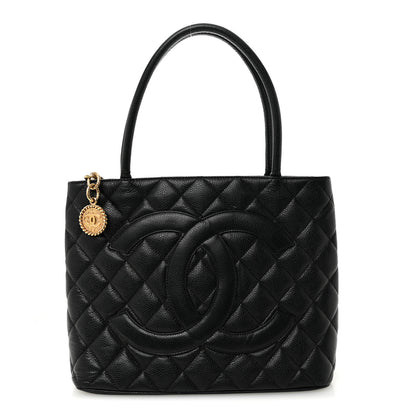 Chanel Caviar Quilted Medallion Tote Black 1 of 11