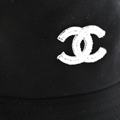 Chanel Cotton Pearl CC Bucket Hat S Black 11 of 11