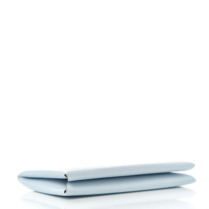 Hermes Chevre Mysore Verso Calvi Card Case Bleu Brume Brique 4 of 6