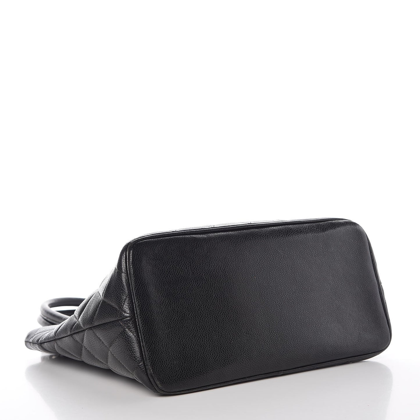 Caviar Quilted Medallion Tote Black