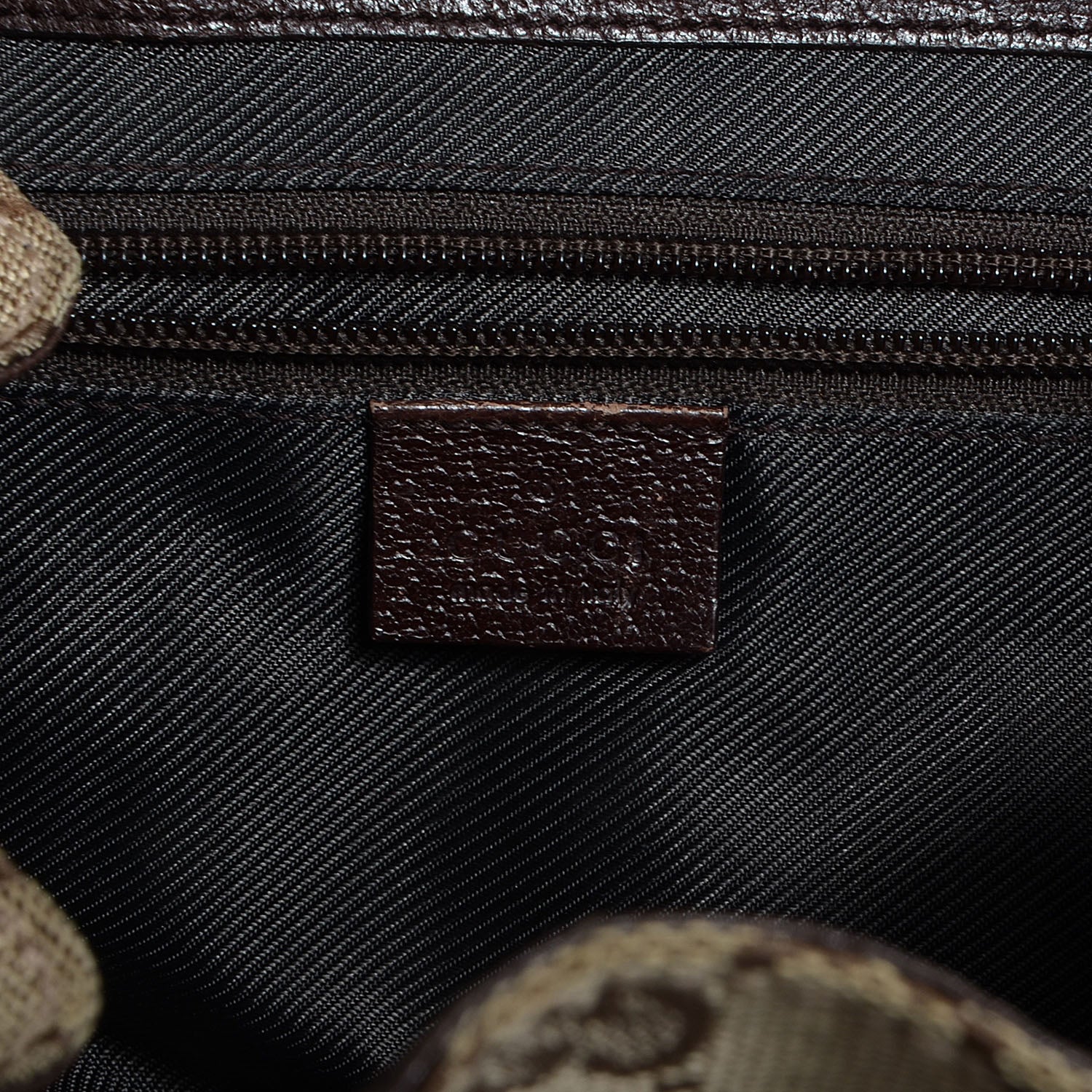 Gucci GG Monogram Single Buckle Backpack Brown 6 of 7