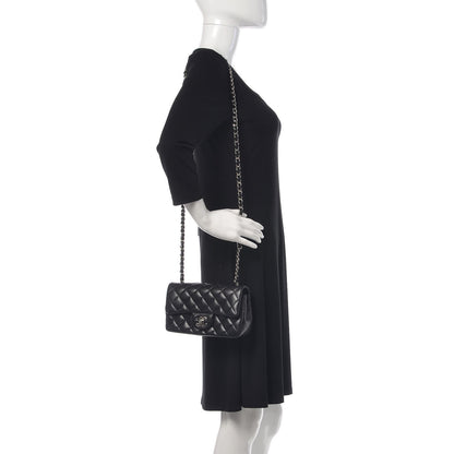 Chanel Lambskin Quilted Mini Rectangular Flap Black 2 of 10
