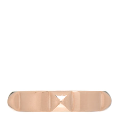 Hermes 18K Rose Gold Mini Clous Ring 49 5 1 of 5