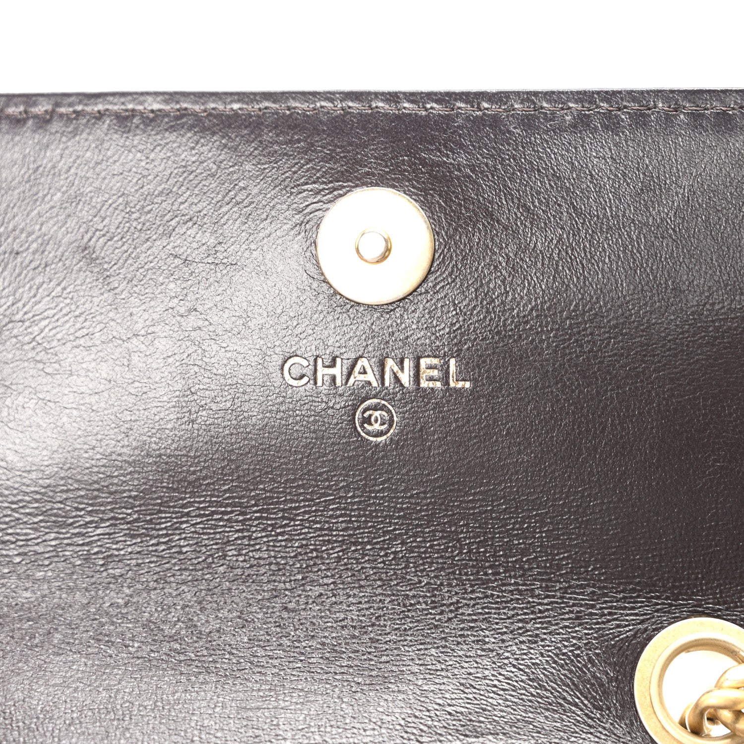 Chanel Lambskin Quilted Pillow Crush Flap Phone Holder With Chain Dark Brown 6 of 10