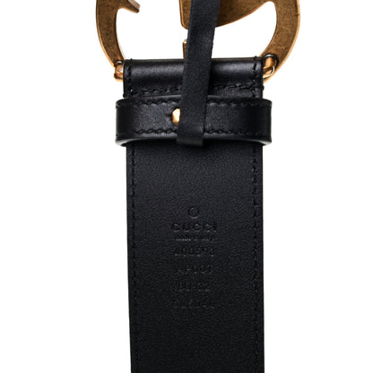 Gucci Calfskin Double G 40mm Belt 80 32 Black 3 of 3