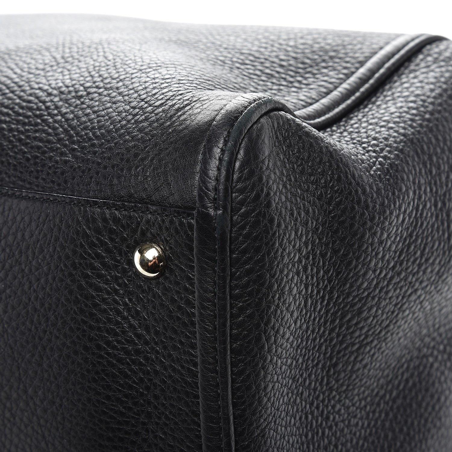 Gucci Pebbled Calfskin Medium Soho Shoulder Bag Black 11 of 11