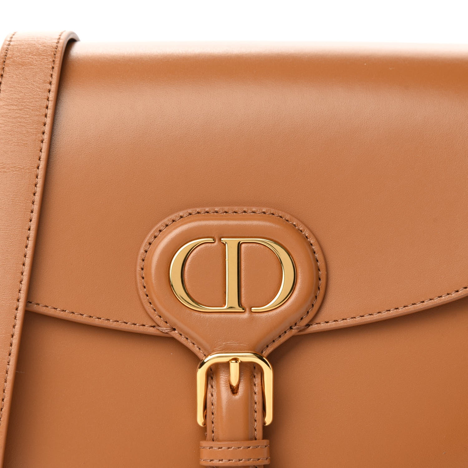Christian Dior Box Calfskin Medium Bobby Flap Camel 9 of 10