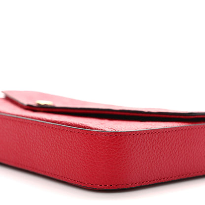 Louis Vuitton Empreinte Pochette Felicie Chain Wallet Scarlet 9 of 10