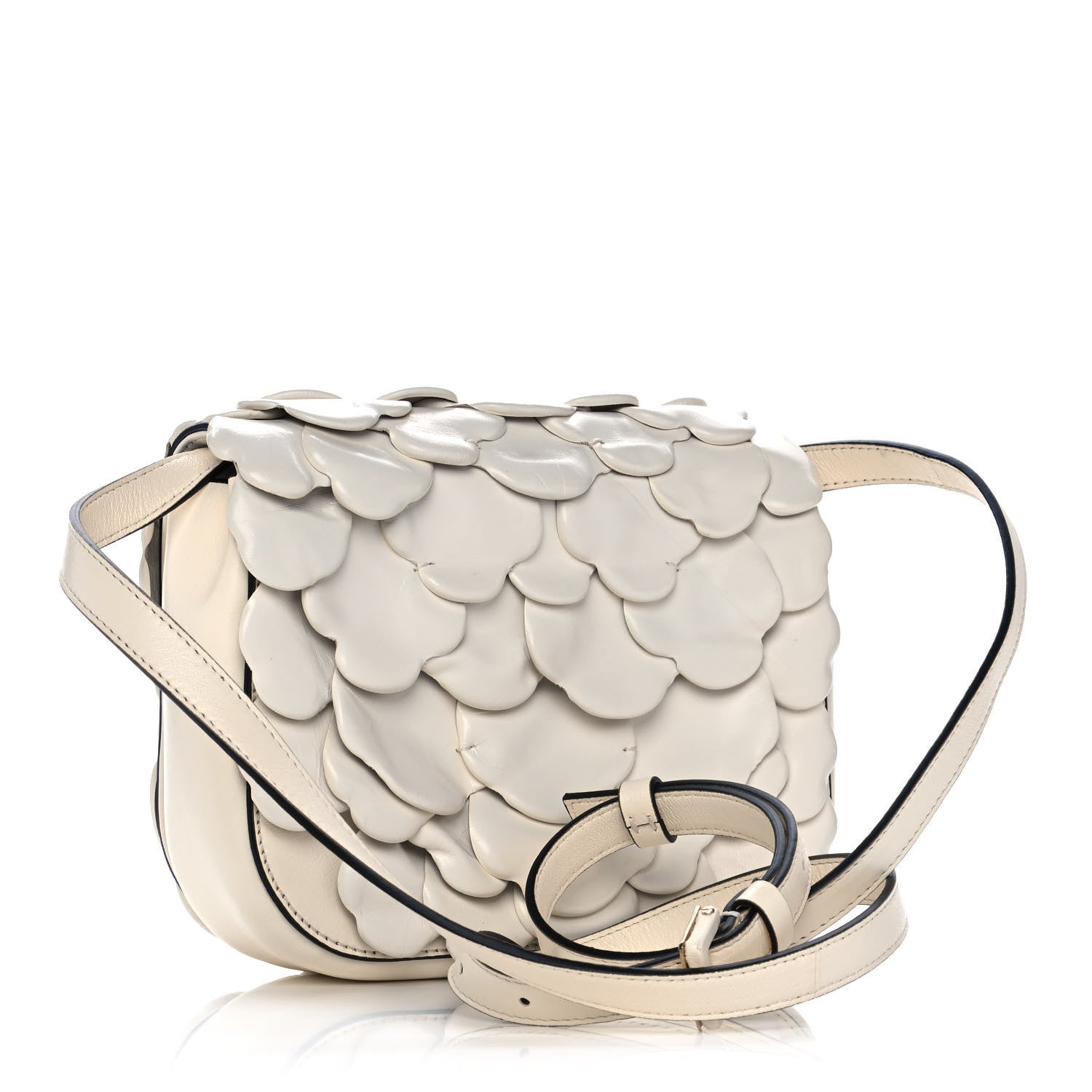 Valentino Garavani Nappa Atelier 03 Rose Edition Small Flap Crossbody Bag Ivory 2 of 11