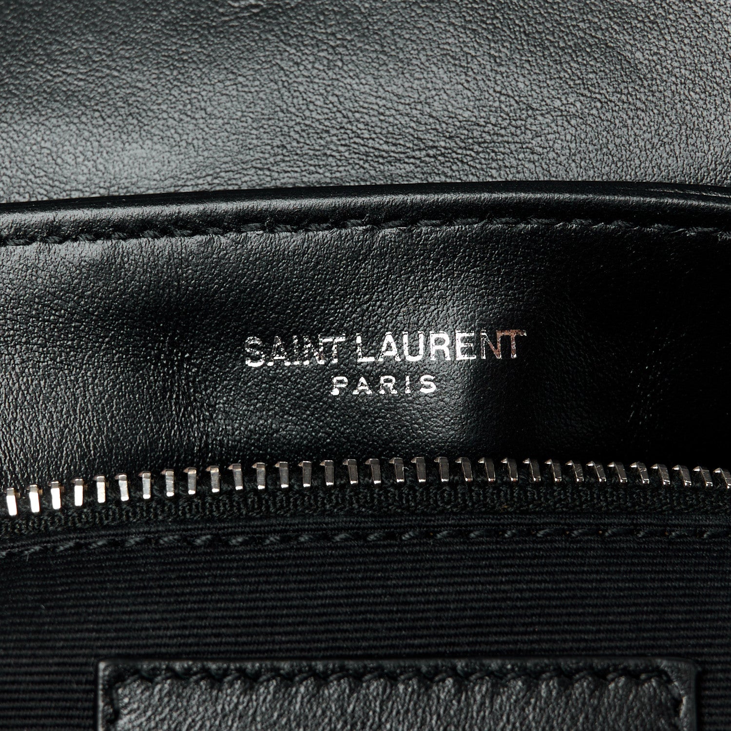 Saint Laurent Calfskin Y Quilted Monogram Toy Loulou Crossbody Bag Black 7 of 12