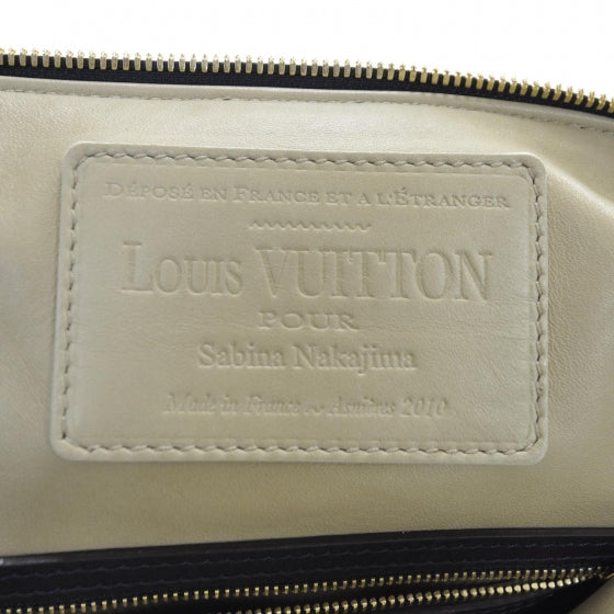Louis Vuitton Calfskin Sac Louis Bleu 6 of 8