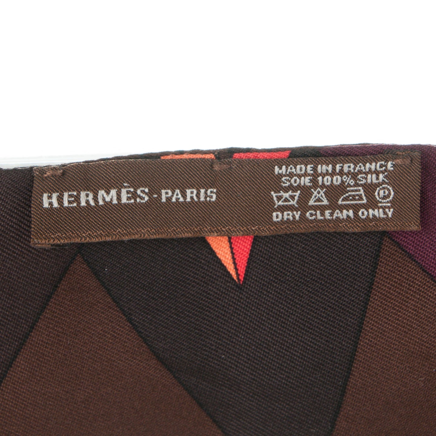 Silk La Rose Des Vents Twilly Marron Terracotta Vert