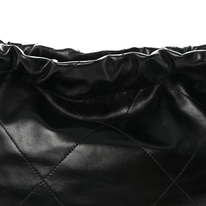 Chanel Shiny Calfskin Quilted Small Chanel 22 Black 9 of 11