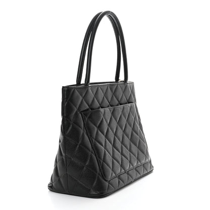 Chanel Caviar Quilted Medallion Tote Black 3 of 20
