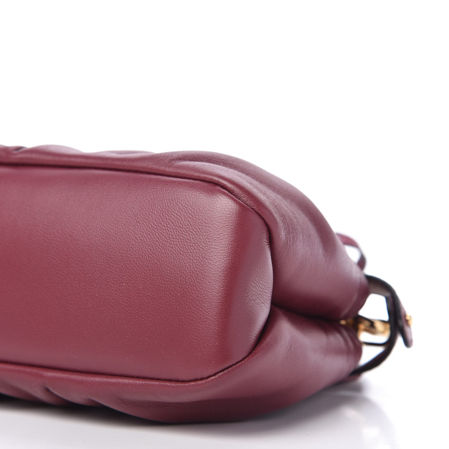 Shiny Nappa Small Peekaboo Click Bag Barolo
