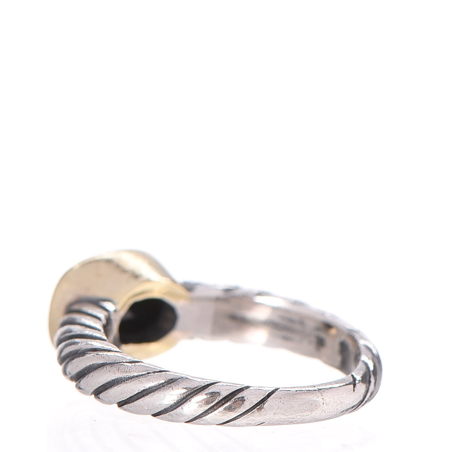 David Yurman Sterling Silver 18K Gold Black Onyx Noblesse Ring 49.3 5 3 of 4