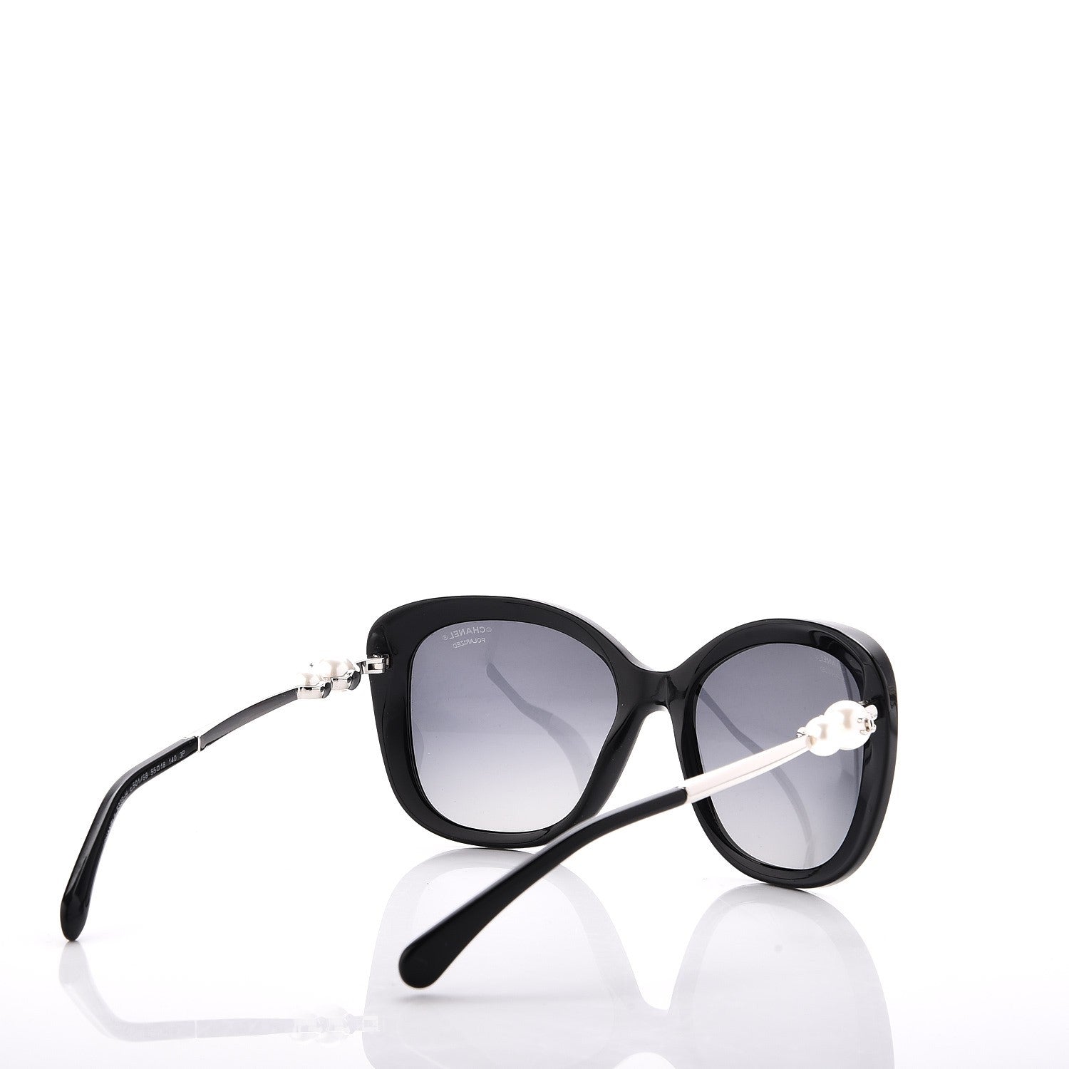 Chanel Square Winter Polarized Pearl Sunglasses 5339-H Black 4 of 8