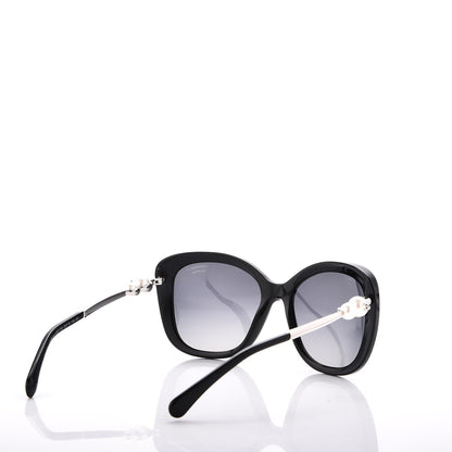 Chanel Square Winter Polarized Pearl Sunglasses 5339-H Black 4 of 8