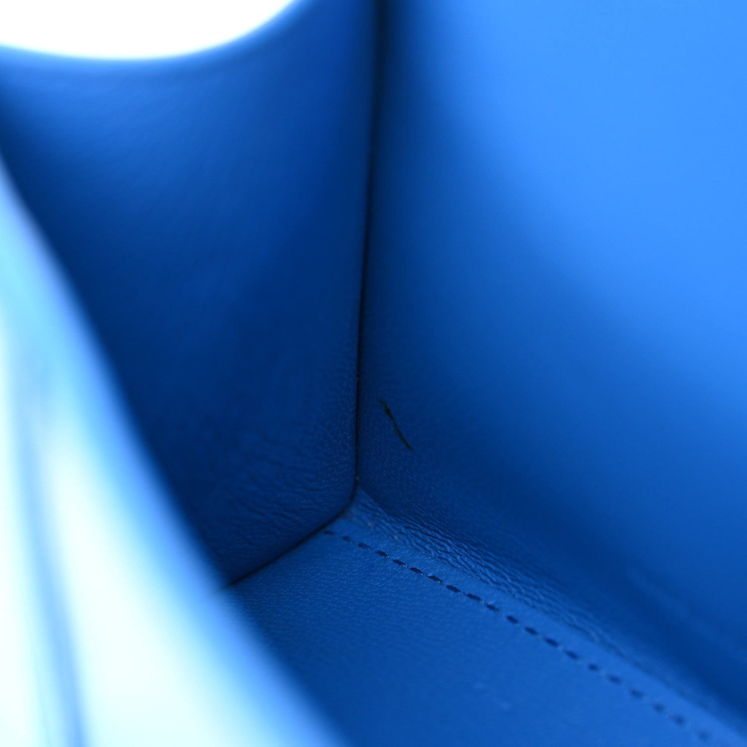 Balenciaga Shiny Box Calfskin Tonal B Hourglass Top Handle Bag XS Screen Blue 11 of 14