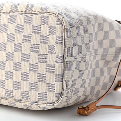 Louis Vuitton Damier Azur Neo Neverfull MM Rose Ballerine 8 of 9
