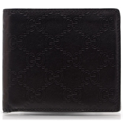 Gucci Microguccissima Mens Bi-Fold Wallet Black 1 of 8