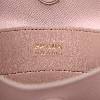 Prada Saffiano Cuir Medium Double Bag Mughetto 6 of 17