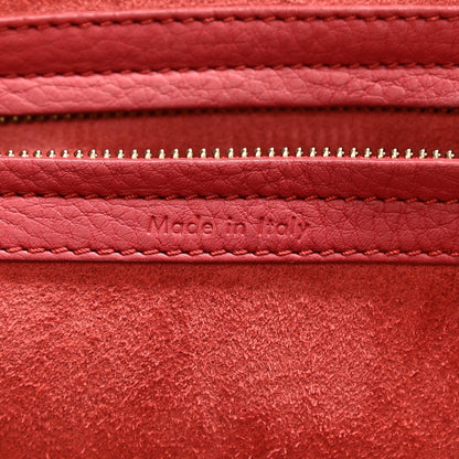 Celine Supple Calfskin Medium Phantom Luggage Red 7 of 11