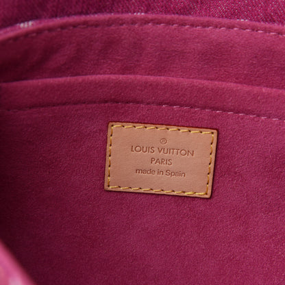 Louis Vuitton Monogram Denim Mini Pleaty Fuchsia 8 of 10