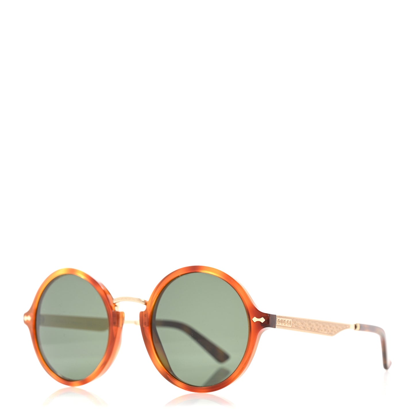 Acetate Round Frame Sunglasses GG1156/S Havana