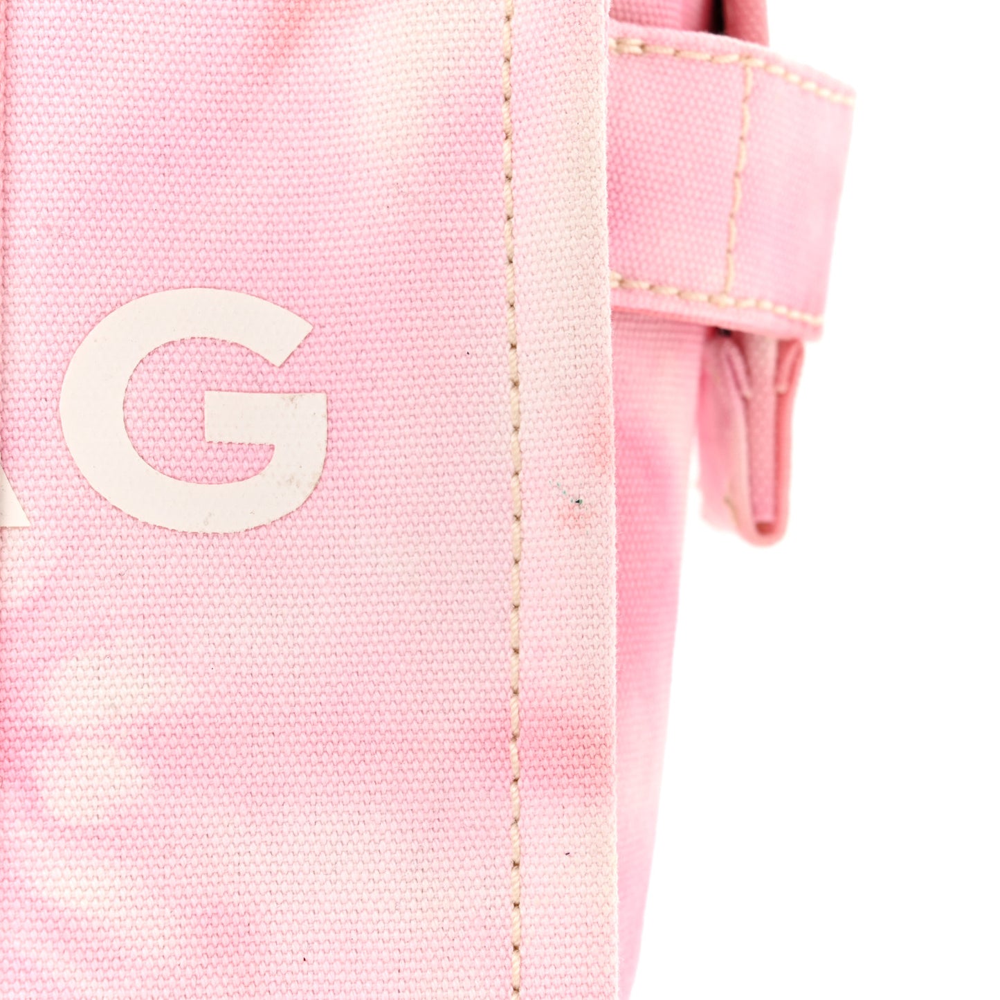 Cotton Canvas Medium The Traveler Tote Bag Tie Dye Pink