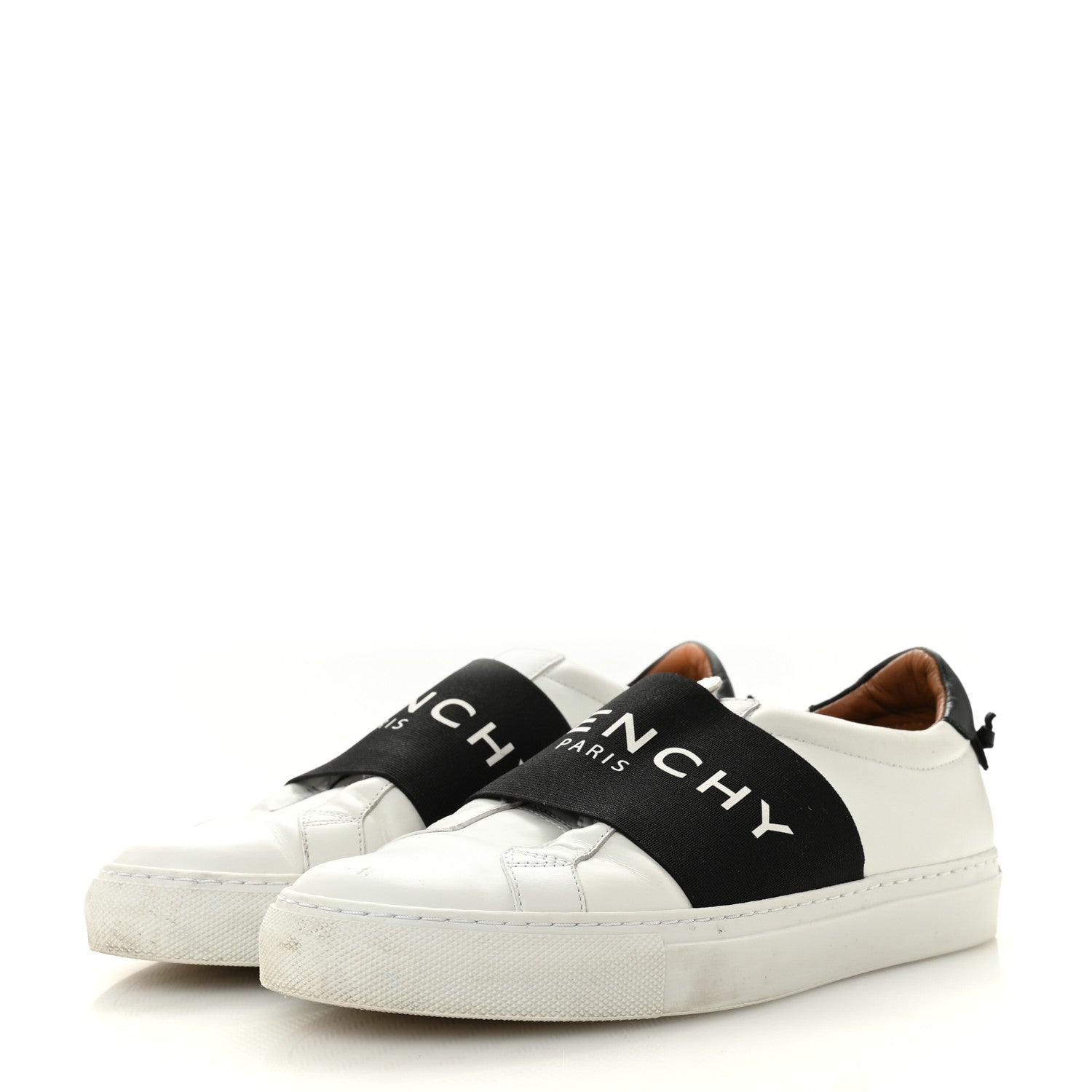 Givenchy Calfskin Band Logo Womens City Sport Sneakers 38.5 White Black 4 of 13
