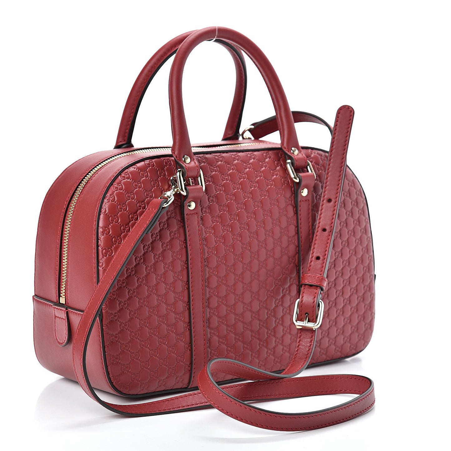 Soft Microguccissima Medium Crossbody Bag Rosso