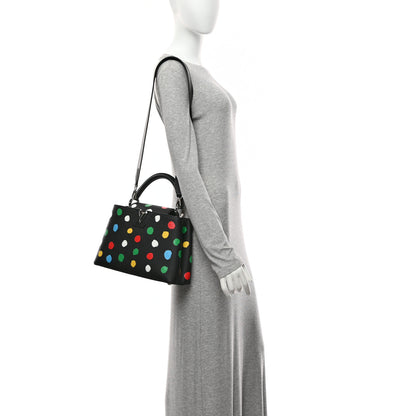 Louis Vuitton LV X YK Taurillon Capucine MM Black 2 of 10