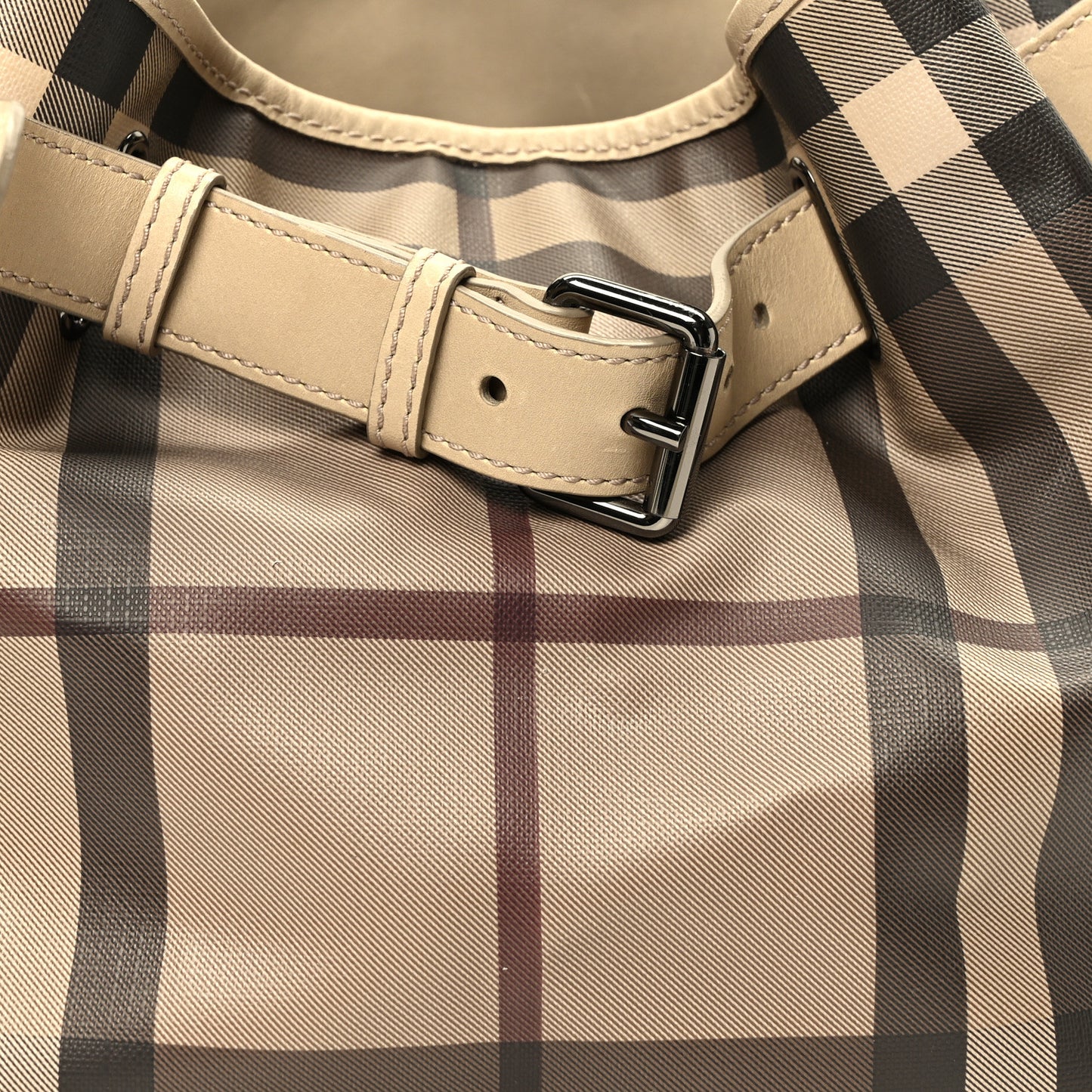 Smoked Check Medium Walden Belted Hobo Trench