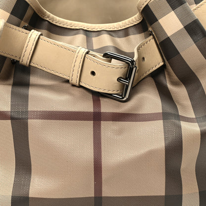 Burberry Smoked Check Medium Walden Belted Hobo Trench 7 of 9