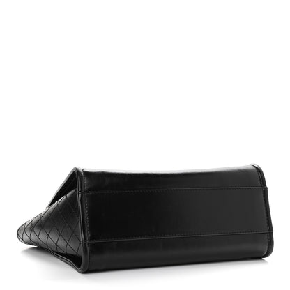 Chanel Aged Calfskin Small Charms Deauville Tote Black 4 of 10