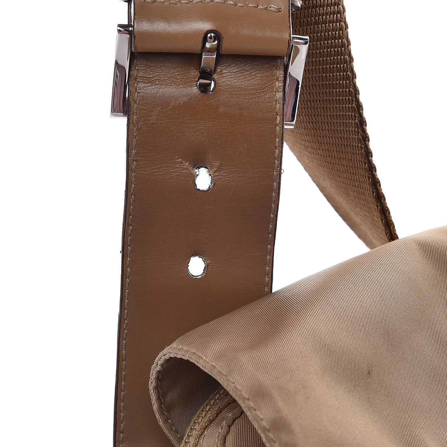 Tessuto Nylon Saffiano Belt Bag Brown