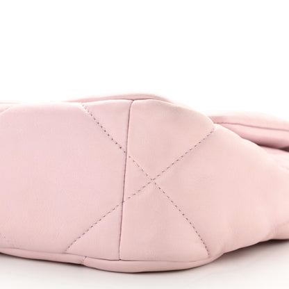 Chanel Lambskin Quilted Medium Chanel 19 Flap Light Pink 10 of 11