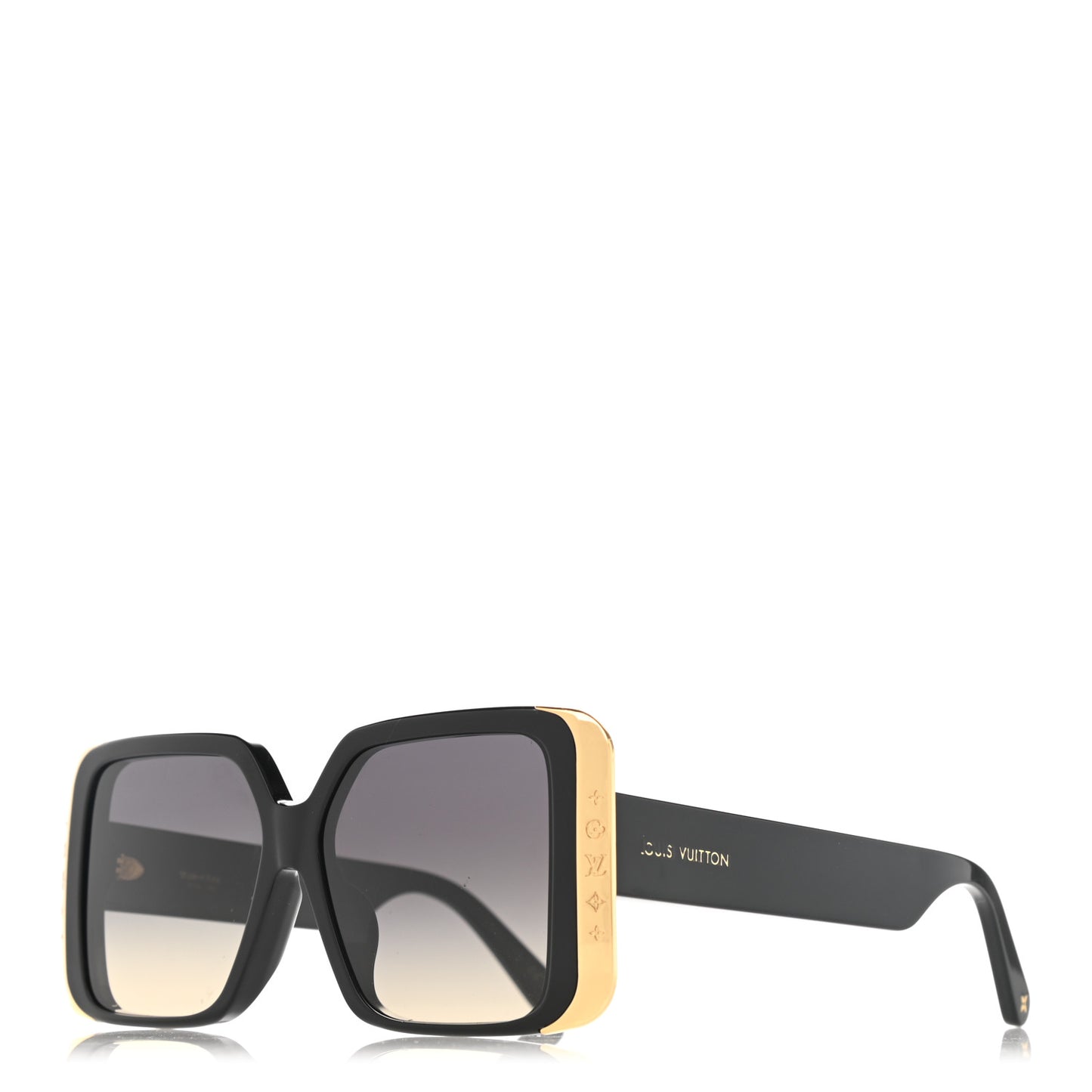 Acetate LV Moon Square Sunglasses Z1664W Black