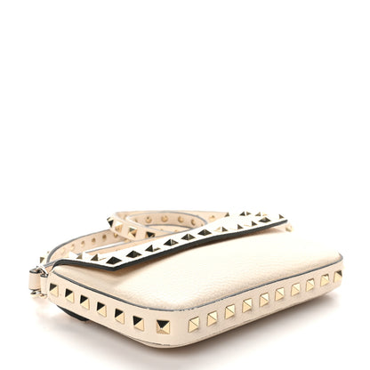 Valentino Garavani Calfskin Rockstud Crossbody Pouch Light Ivory 4 of 9