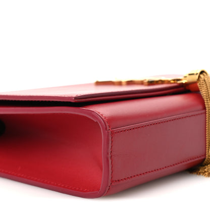 Saint Laurent Smooth Calfskin Medium Classic Monogram Kate Tassel Satchel New Lipstick 10 of 11