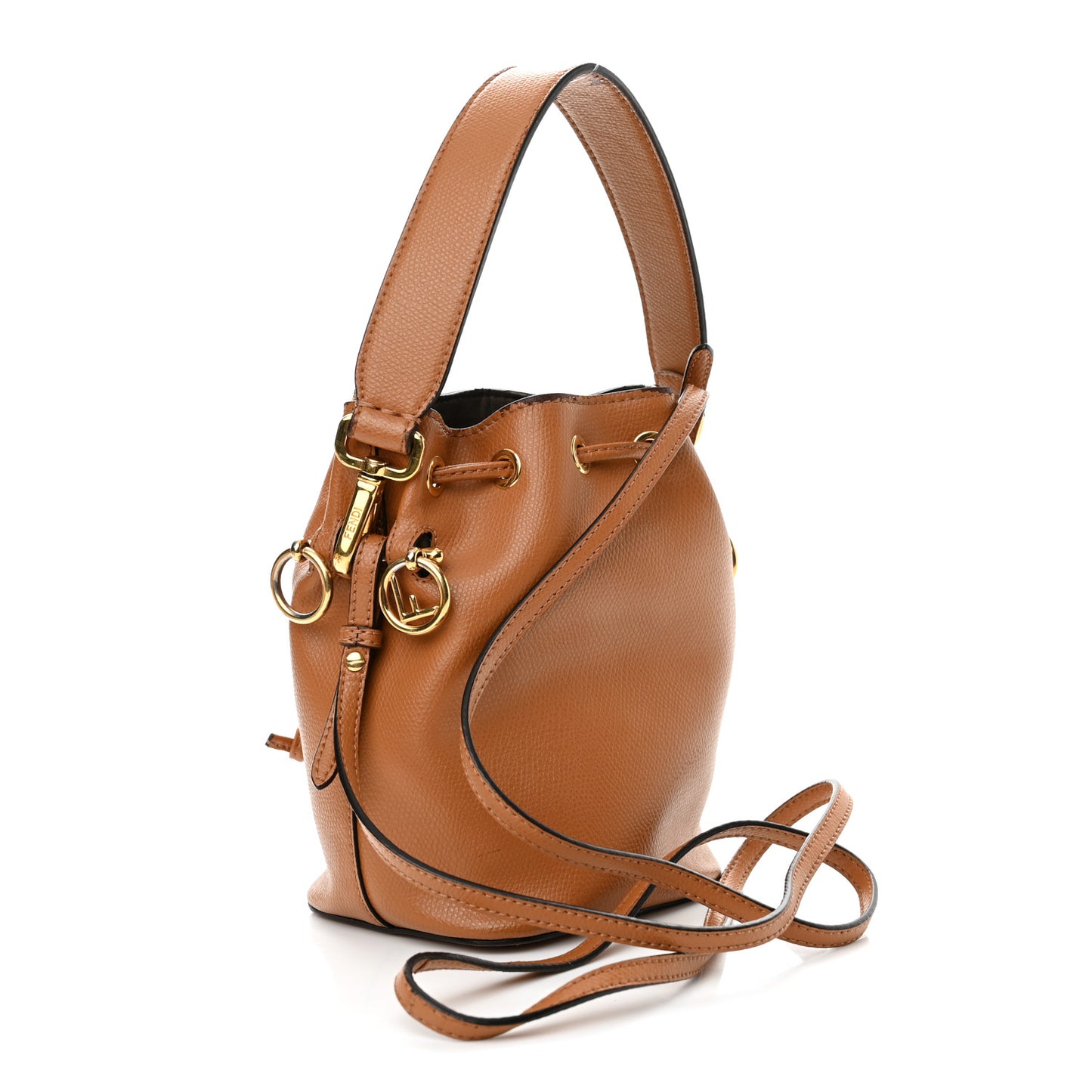 Vitello Cruise F is Fendi Mini Mon Tresor Bucket Bag Nocciola