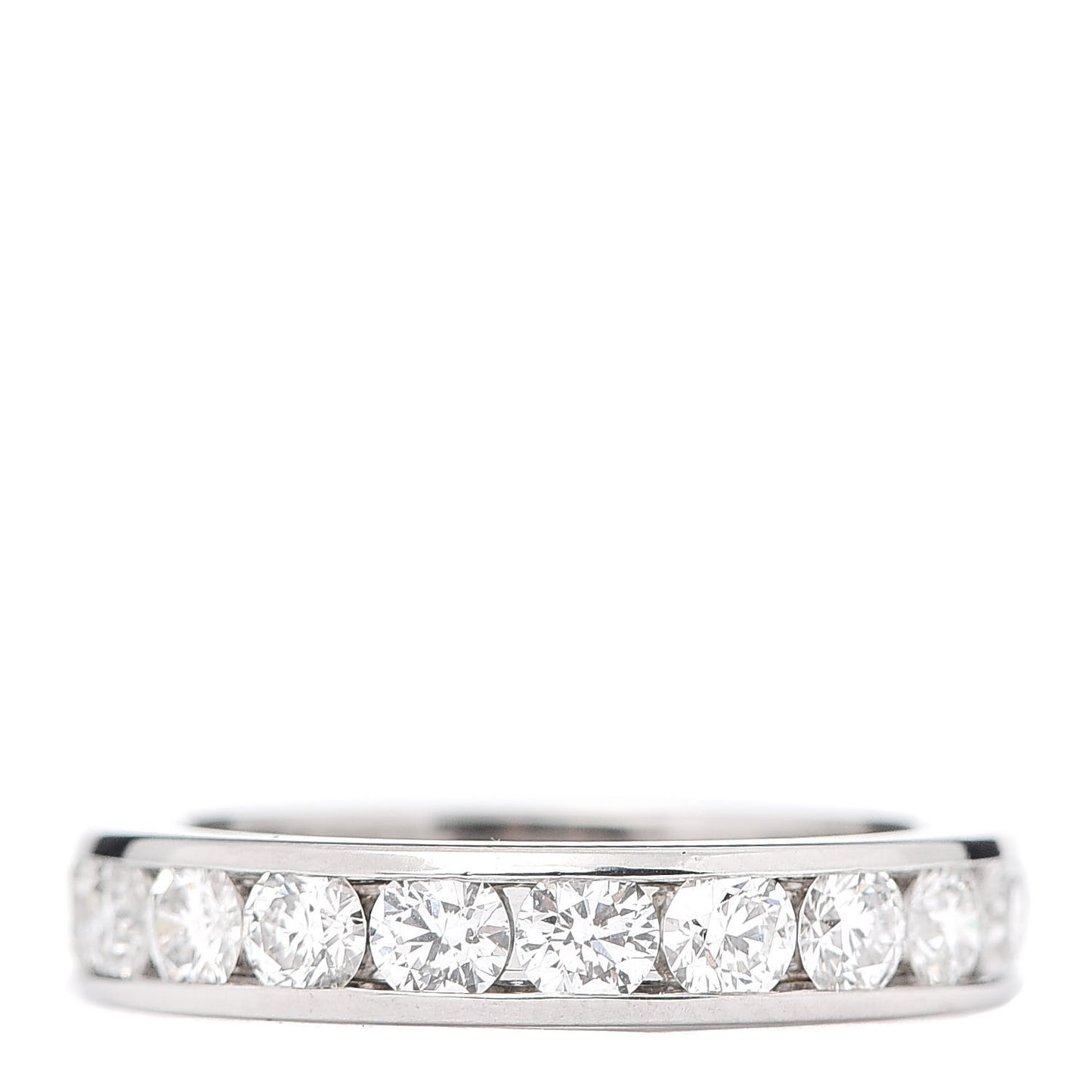 Platinum Diamond 2.00ctw Eternity Wedding Band Ring 50 5.25