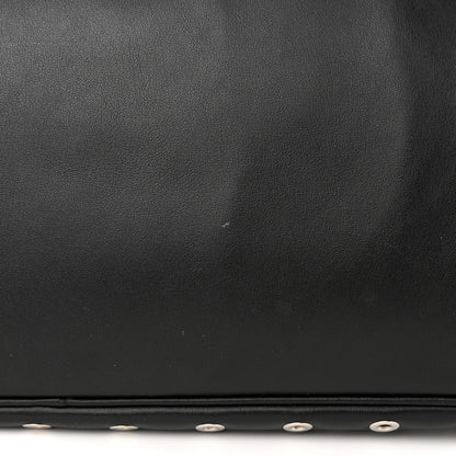 Prada City Calf Grommet Large Double Zip Tote Black 12 of 12