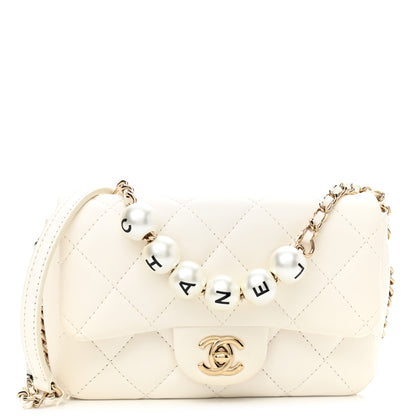 Chanel Lambskin Quilted Mini My Precious Flap White 1 of 11