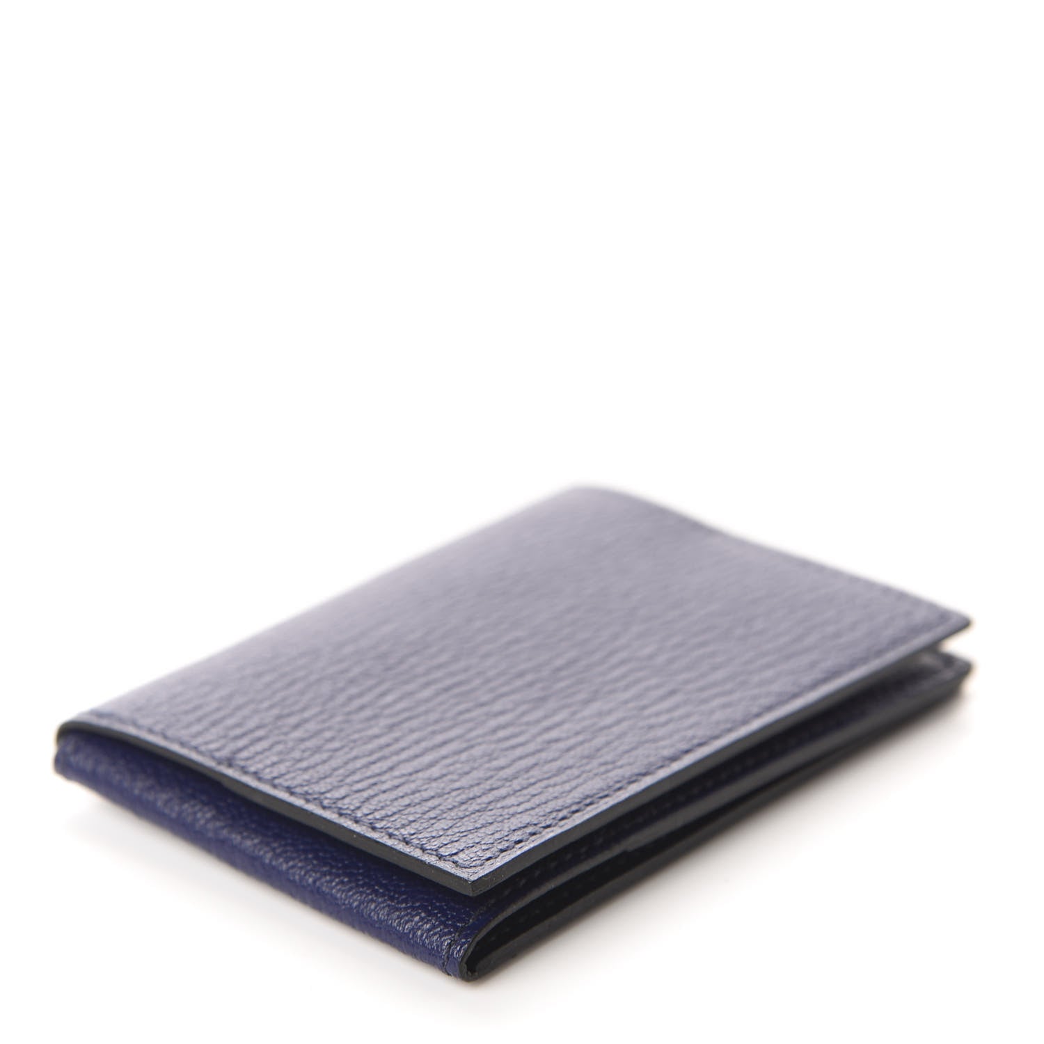 Hermes Chevre Mysore Guernesey Card Case Bleu Encre 4 of 7