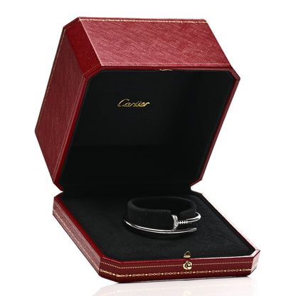 Cartier 18K White Gold Diamond Juste Un Clou Bracelet 15 4 of 4