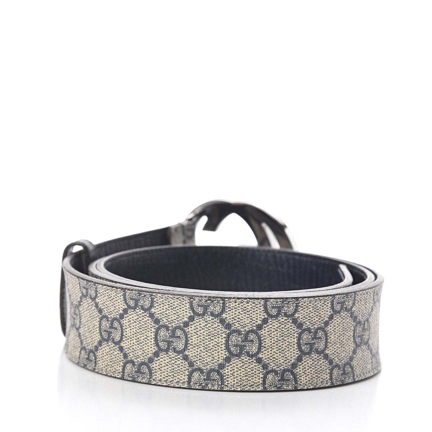 GG Plus Monogram Interlocking G Belt 100 40 Navy