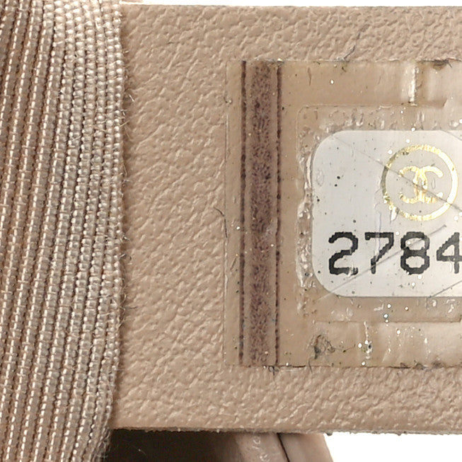 Chanel Calfskin Stitched Medium Covered CC Flap Bag Beige 7 of 11