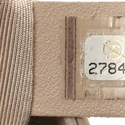 Chanel Calfskin Stitched Medium Covered CC Flap Bag Beige 7 of 11